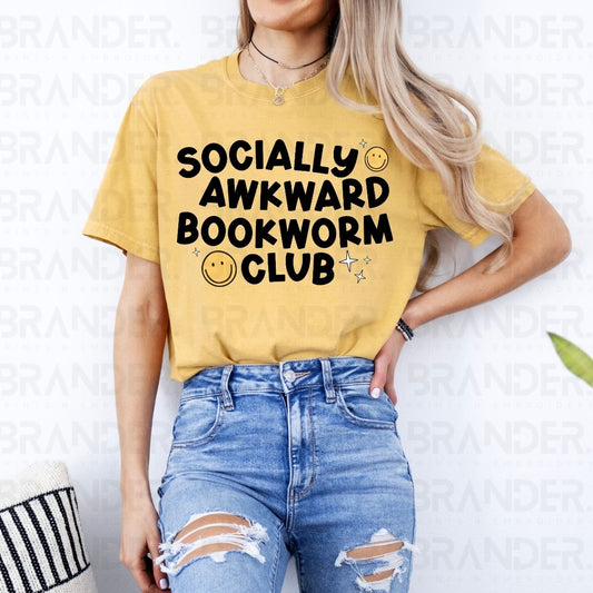 SOCIALLY AWKWARD BOOKWORM CLUB - DTF TRANSFER
