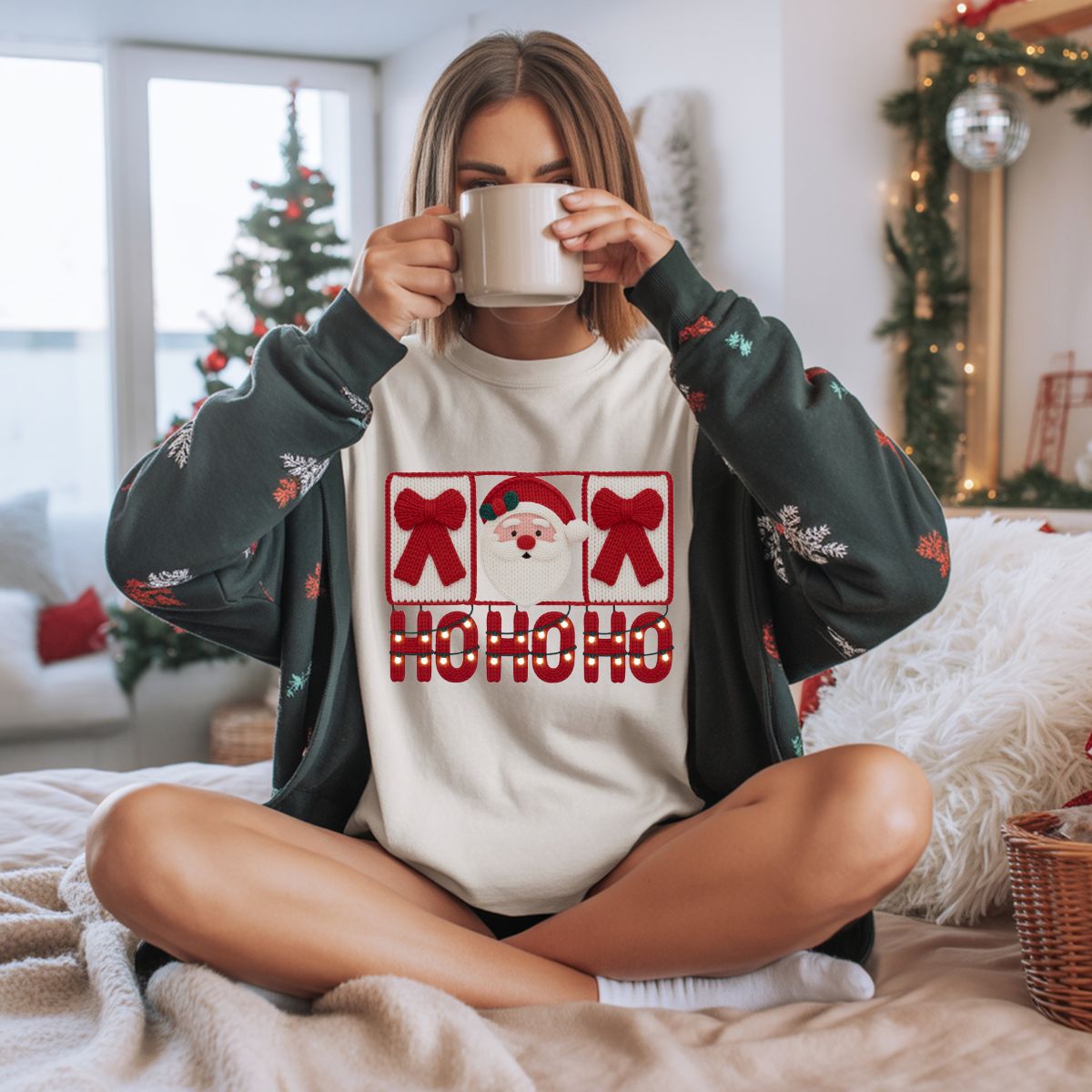 COQUETTE HO HO HO *FAUX YARN* - DTF TRANSFER