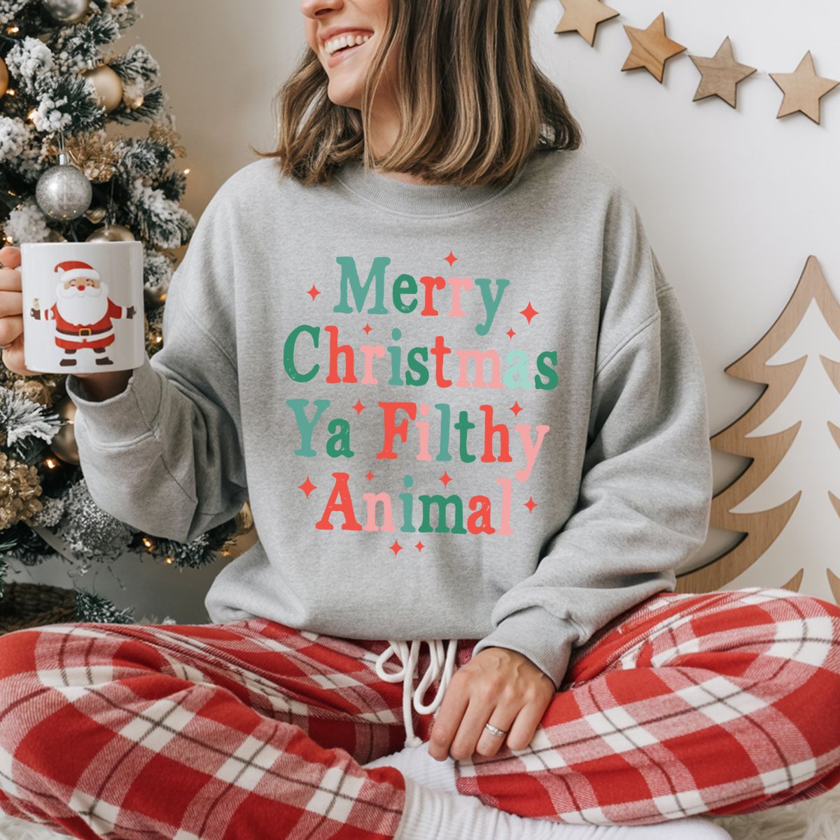 MERRY CHRISTMAS YA FILTHY ANIMAL - DTF TRANSFER