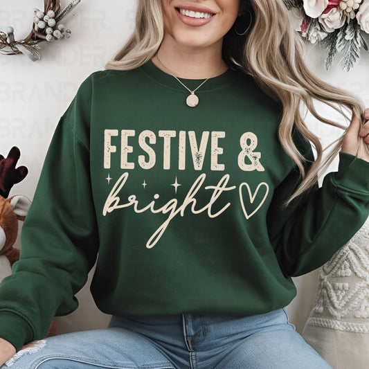 FESTIVE & BRIGHT - DTF TRANSFER