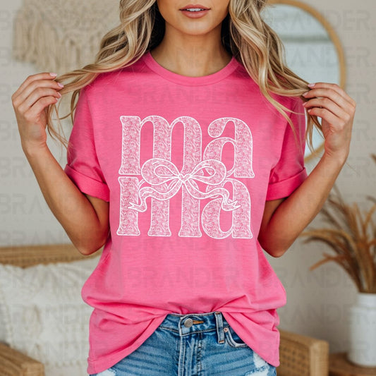 COQUETTE MAMA *FAUX LACE* - DTF TRANSFER
