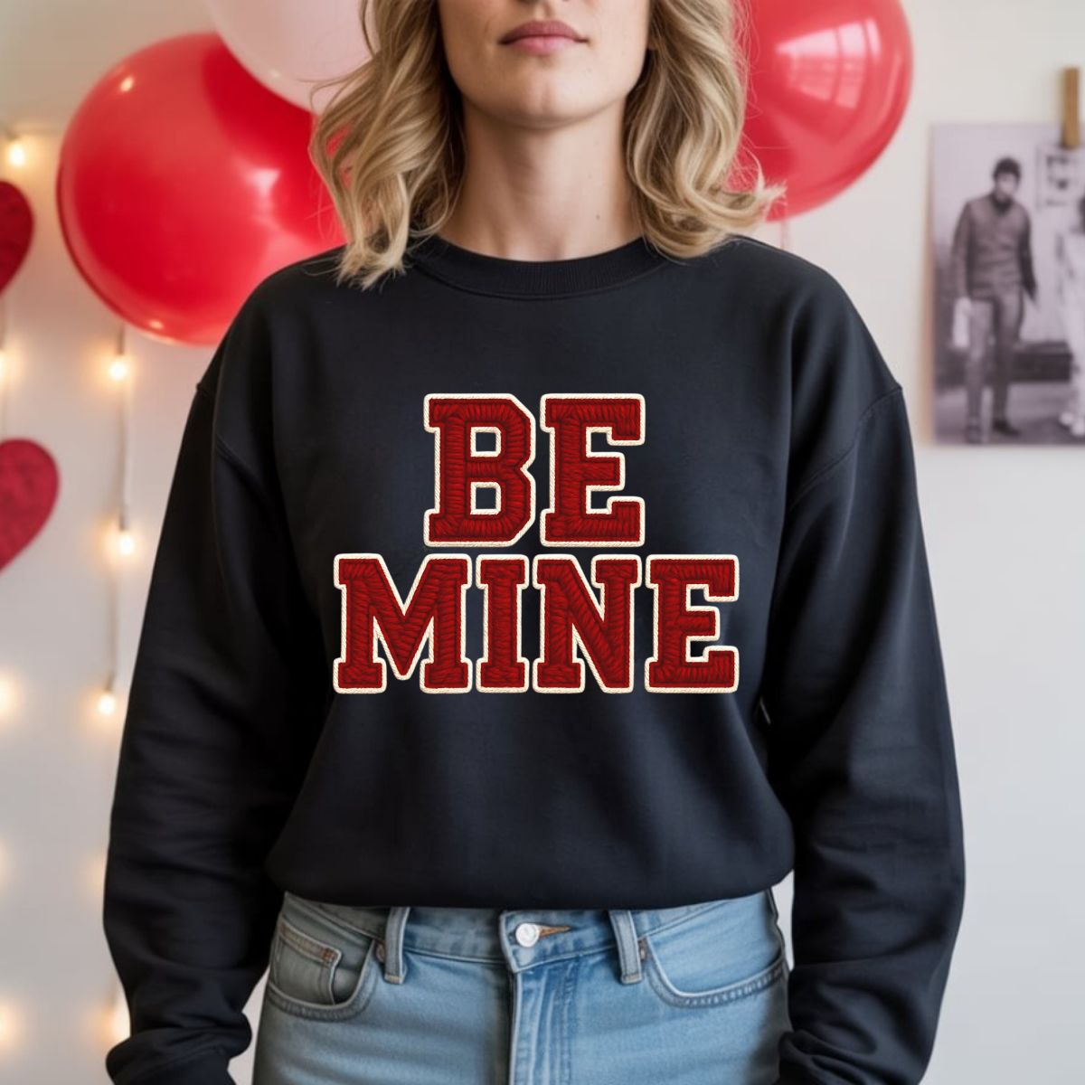 BE MINE *FAUX YARN* - DTF TRANSFER