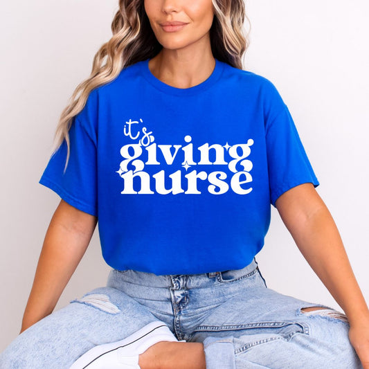 IT'S GIVING NURSE *WHITE* - DTF TRANSFER
