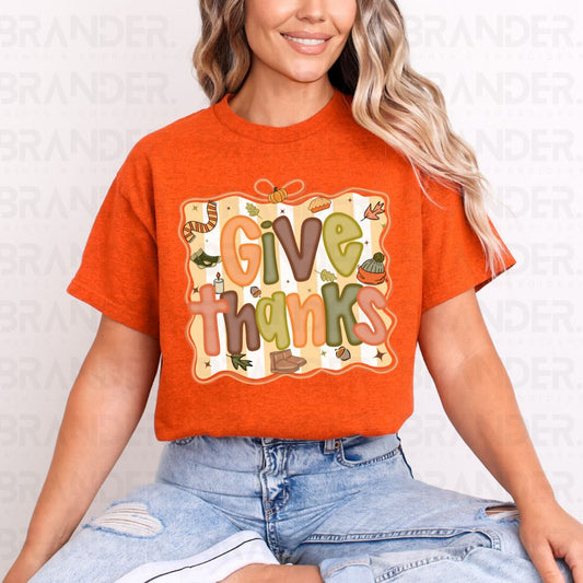 COQUETTE GIVE THANKS - DTF TRANSFER