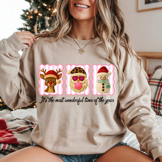 IT'S THE MOST WONDERFUL TIME OF THE YEAR *FAUX YARN* - DTF TRANSFER