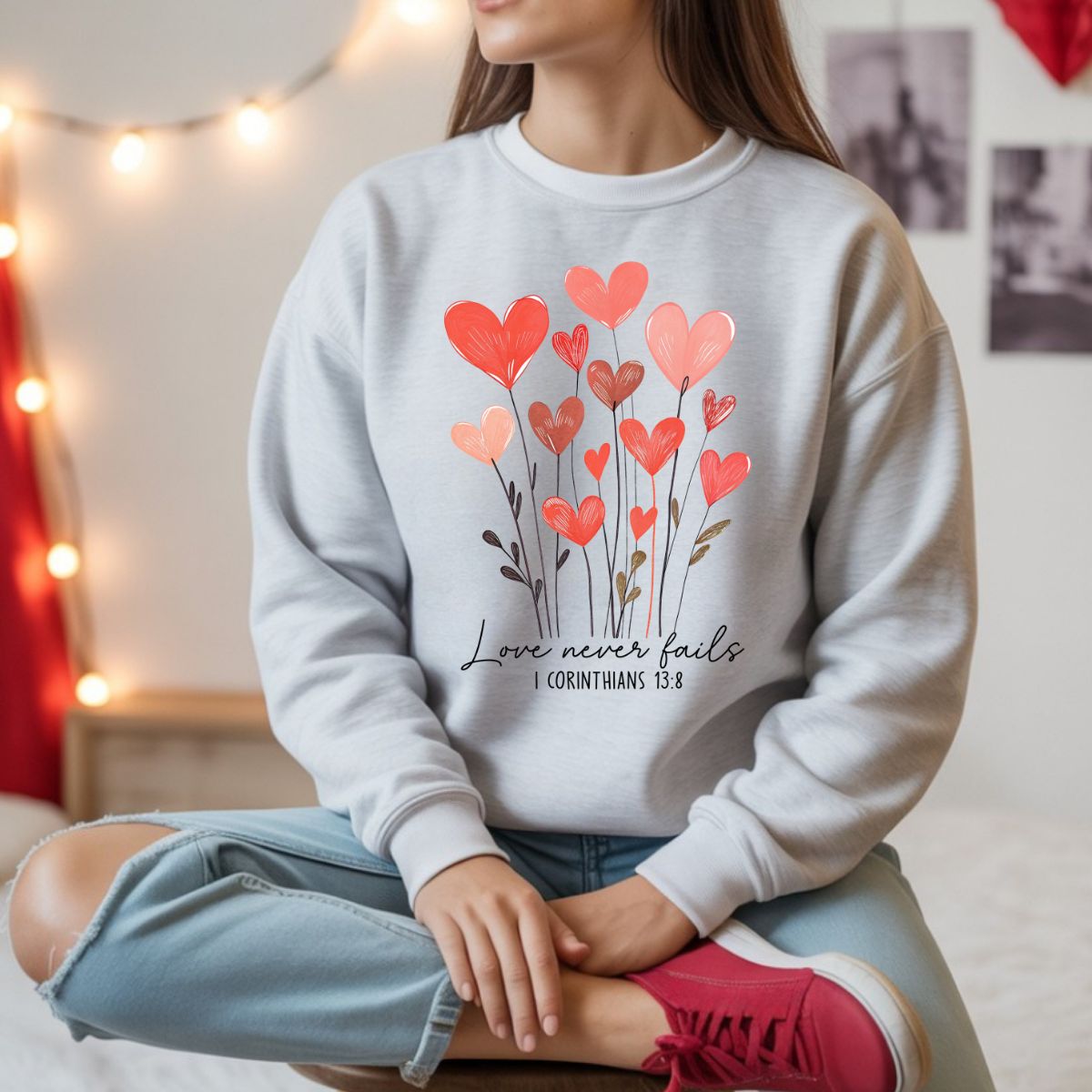 LOVE NEVER FAILS - DTF TRANSFER