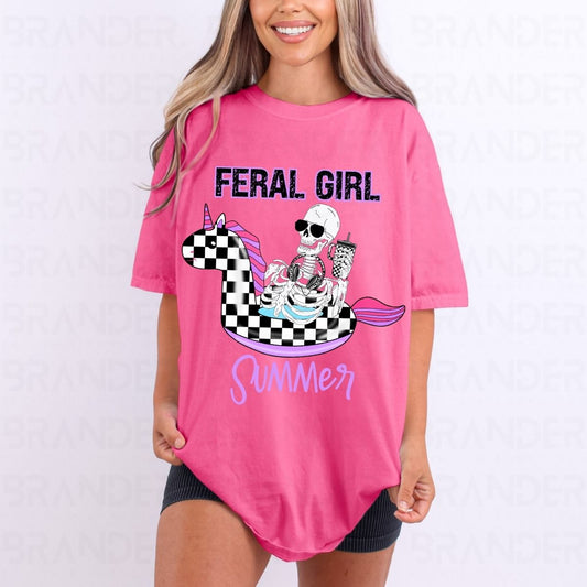 FERAL GIRL SUMMER - DTF TRANSFER