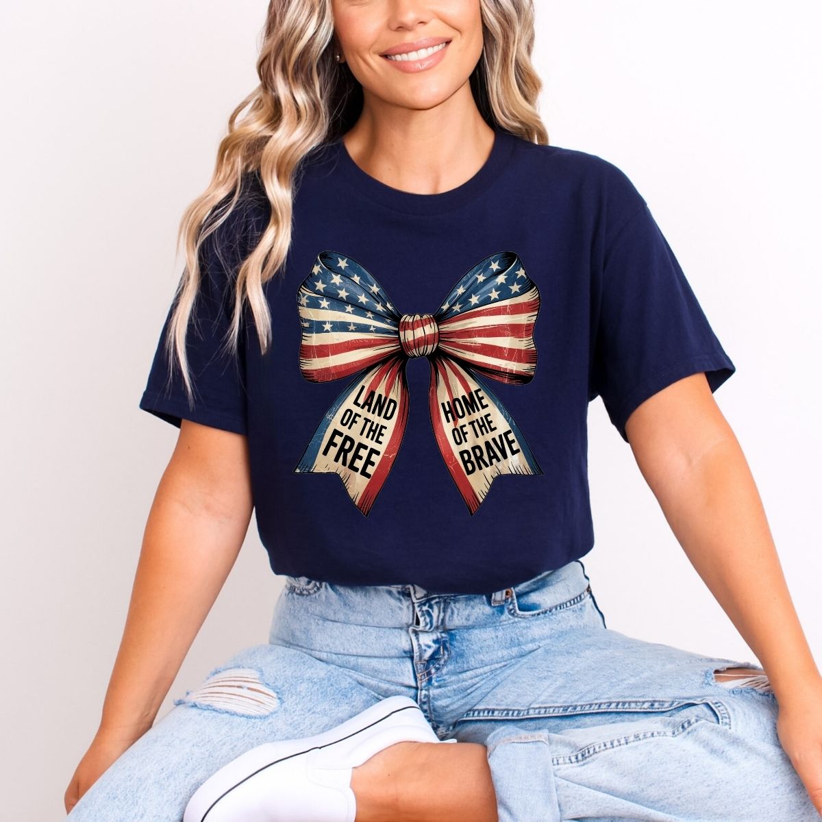 COQUETTE LAND OF THE FREE HOME OF THE BRAVE - DTF TRANSFER