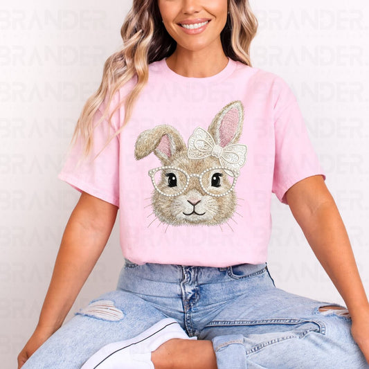 COQUETTE PREPPY EASTER BUNNY - DTF TRANSFER