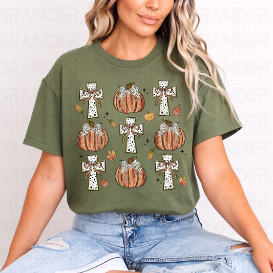 COQUETTE PUMPKIN & CROSSES - DTF TRANSFER
