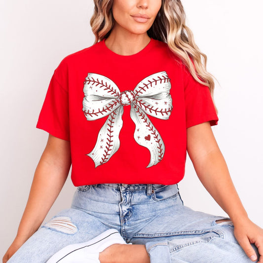 COQUETTE BASEBALL BOW - DTF TRANSFER