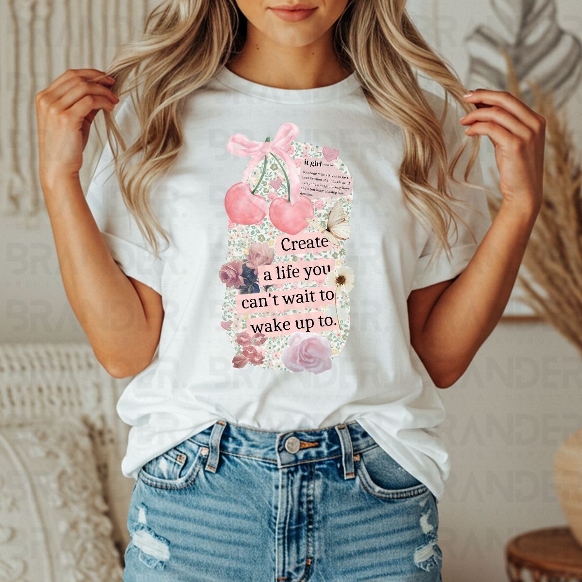 COQUETTE CREATE A LIFE YOU CAN'T WAIT TO WAKE UP TO - DTF TRANSFER