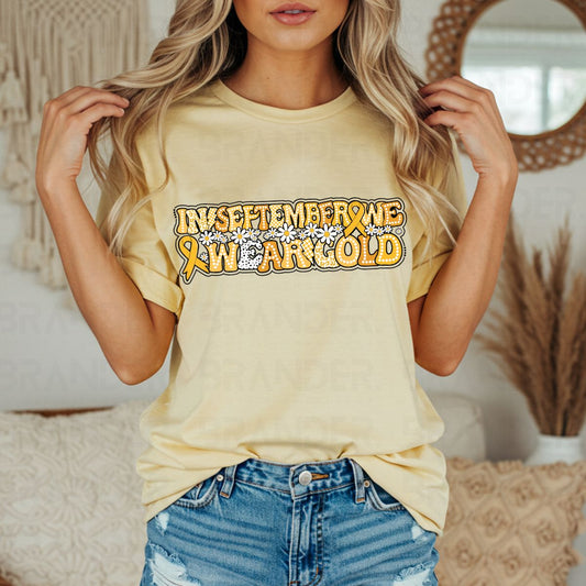 IN SEPTEMBER WE WEAR GOLD - DTF TRANSFER