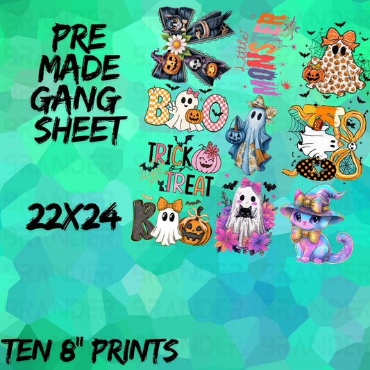 HALLOWEEN GIRL - 22X24 - PREMADE GANG SHEET