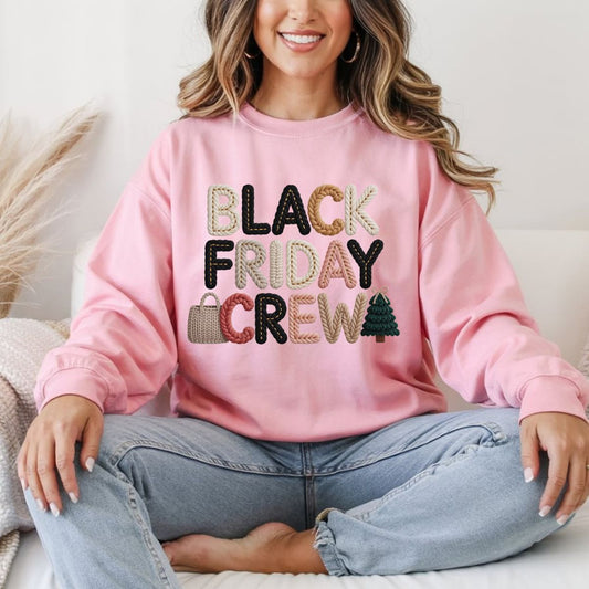 BLACK FRIDAY CREW *FAUX YARN* - DTF TRANSFER
