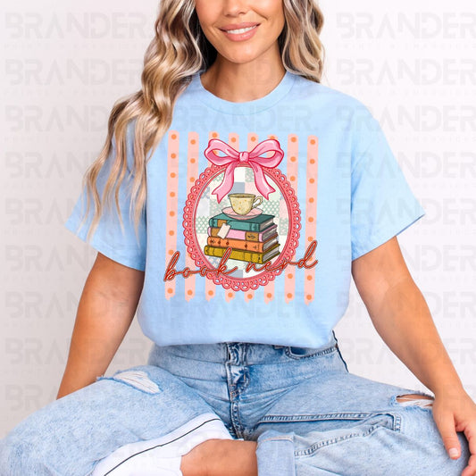 COQUETTE BOOK NERD - COMPLETED TEE