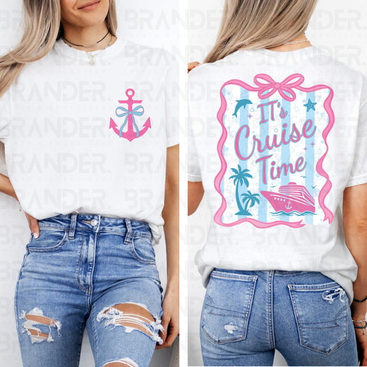 COQUETTE IT'S CRUISE TIME - FRONT+BACK - DTF TRANSFER
