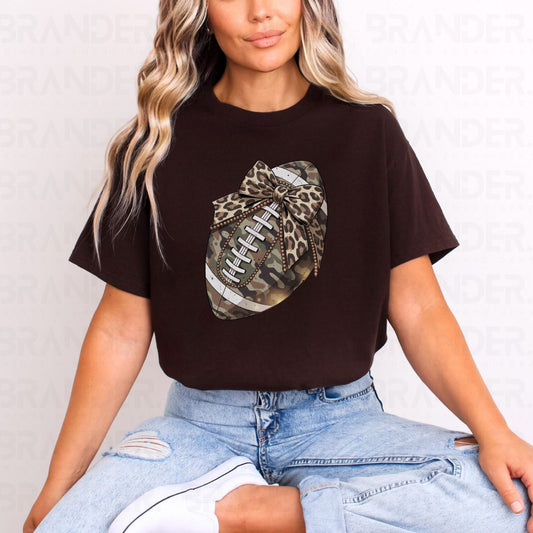 COQUETTE CAMO FOOTBALL - COMPLETED TEE