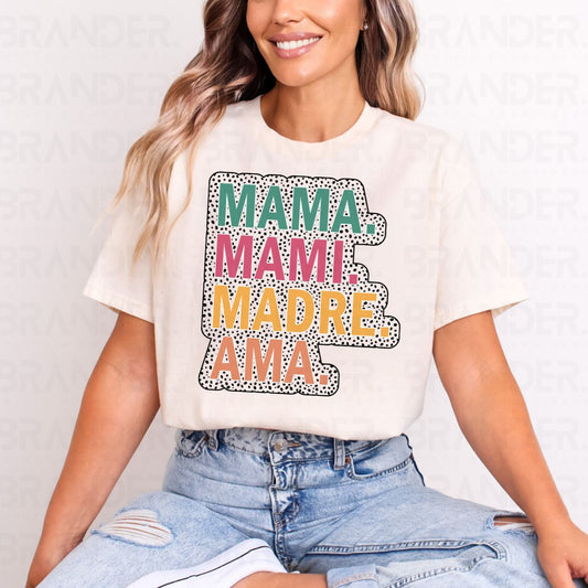 MAMA MAMI MADRE AMA - DTF TRANSFER