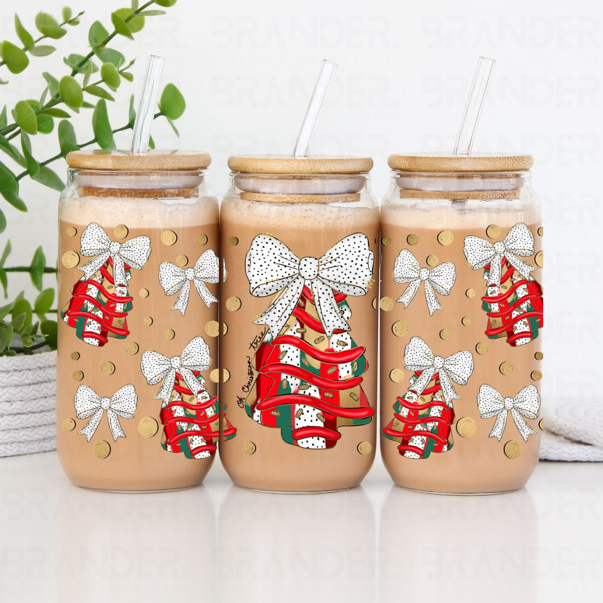 COQUETTE OH CHRISTMAS TREE - 16 OZ - UV DTF