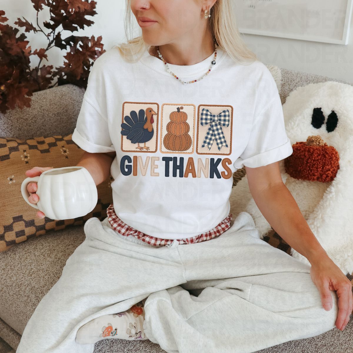 COQUETTE GIVE THANKS - DTF TRANSFER