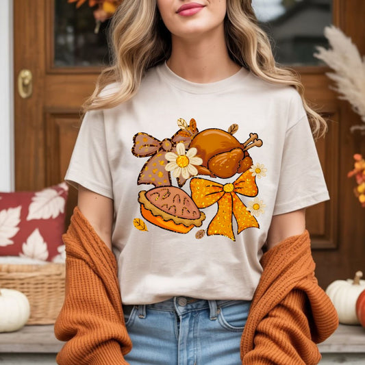 COQUETTE THANKSGIVING DOODLE - DTF TRANSFER