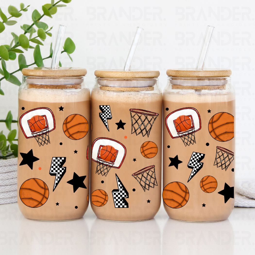 BASKETBALL - 16 OZ - UV DTF