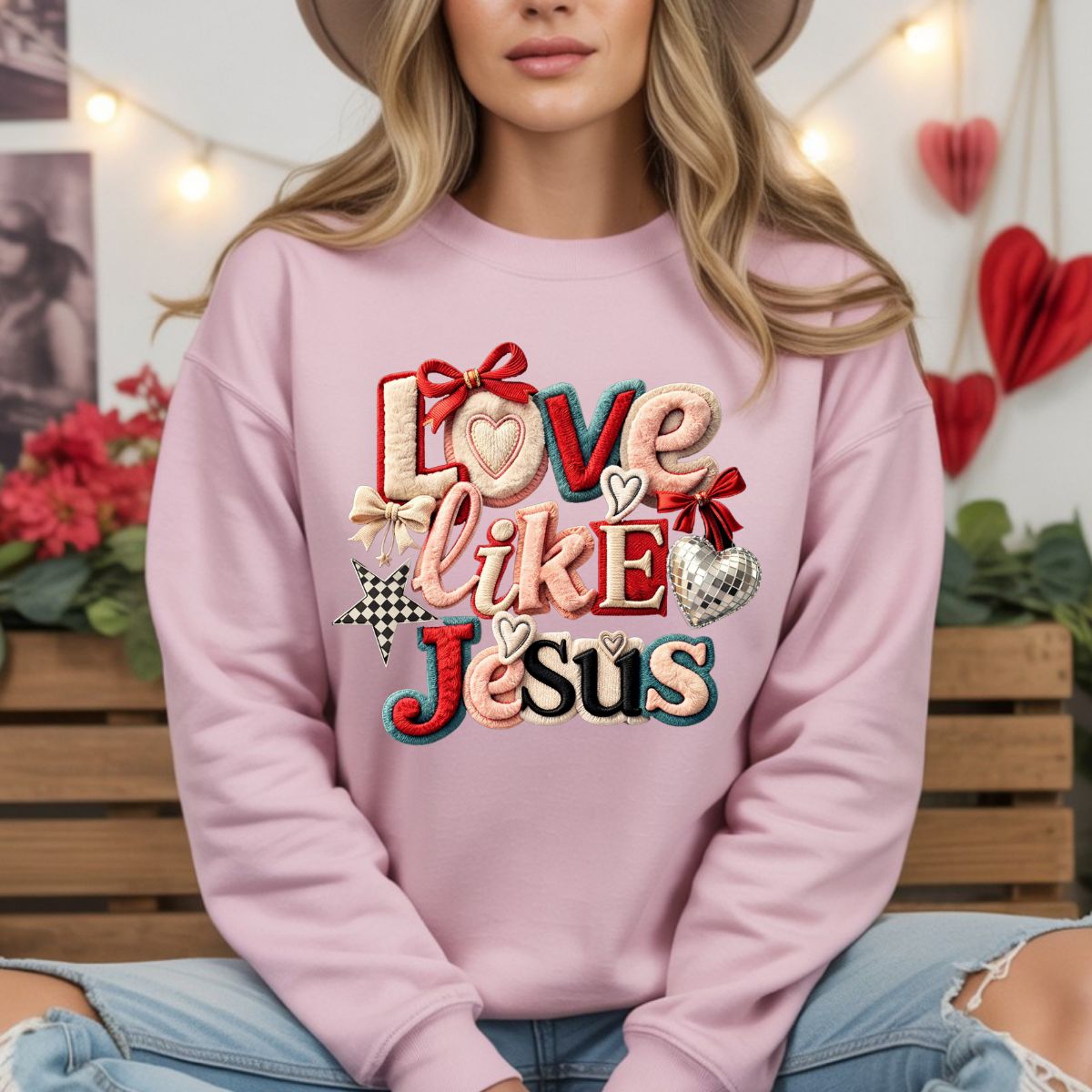 COQUETTE LOVE LIKE JESUS - DTF TRANSFER