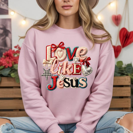 COQUETTE LOVE LIKE JESUS - DTF TRANSFER
