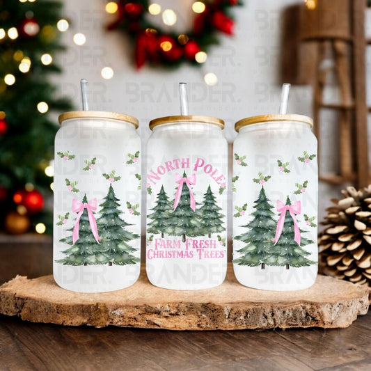 COQUETTE NORTH POLE FARM FRESH CHRISTMAS TREES PINK - 16 OZ - UVDTF