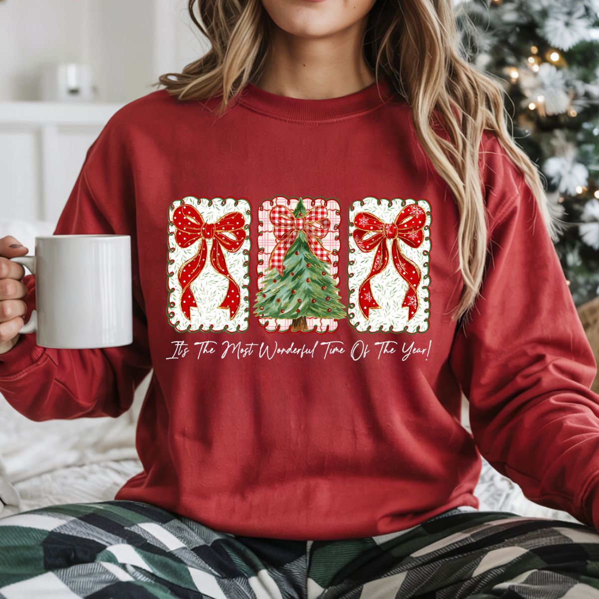 COQUETTE ITS THE MOST WONDERFUL TIME OF THE YEAR *WHITE TEXT* - DTF TRANSFER