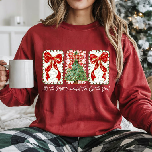 COQUETTE ITS THE MOST WONDERFUL TIME OF THE YEAR *WHITE TEXT* - DTF TRANSFER