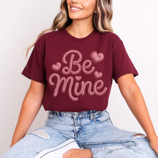 BE MINE *FAUX YARN* - DTF TRANSFER