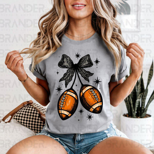 COQUETTE FOOTBALLS - COMPLETED TEE
