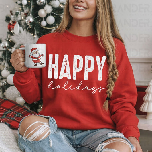 HAPPY HOLIDAYS - DTF TRANSFER