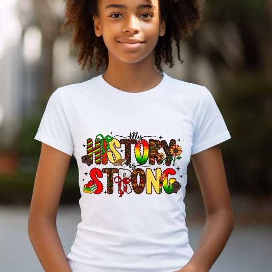 COQUETTE MY HISTORY IS STRONG - DTF TRANSFER