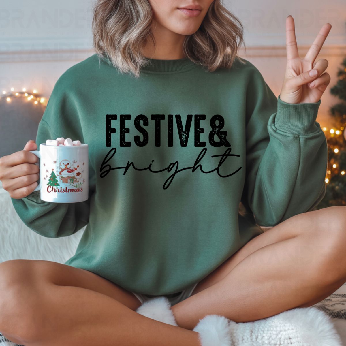 FESTIVE & BRIGHT - DTF TRANSFER