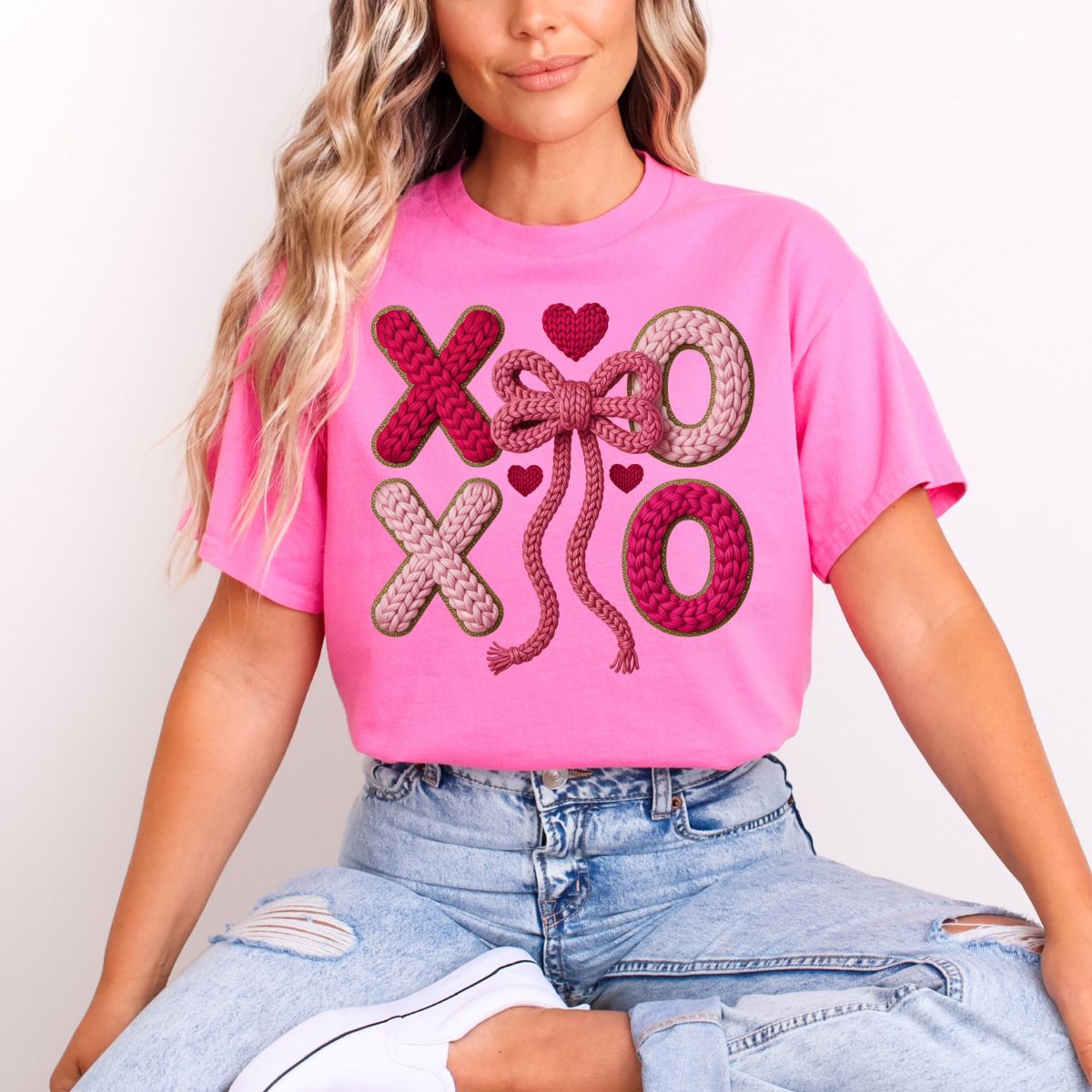 COQUETTE XO XO *FAUX YARN* - DTF TRANSFER