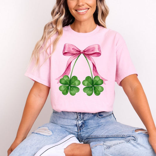COQUETTE 4 LEAF CLOVERS - DTF TRANSFER