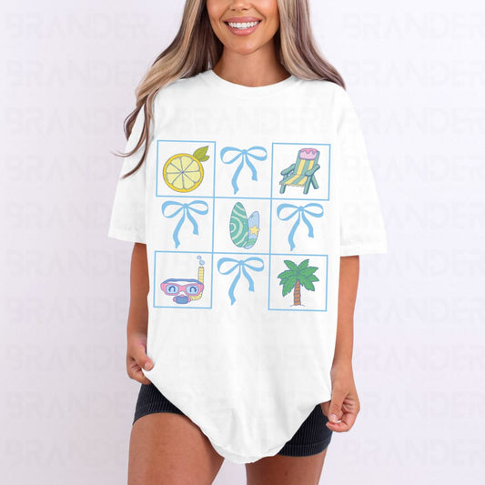 COQUETTE SUMMER GRID - DTF TRANSFER