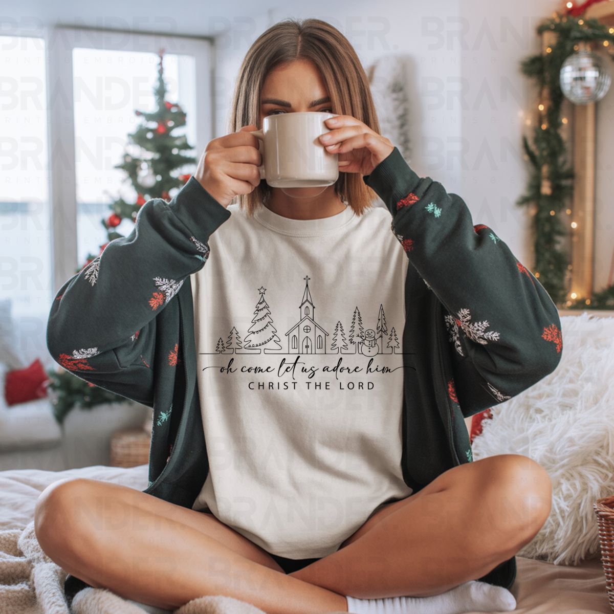 OH COME LET US ADORE HIM - DTF TRANSFER