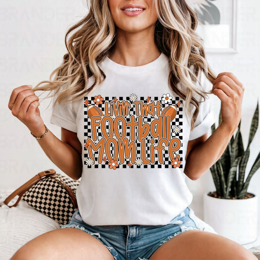 LIVIN' THAT FOOTBALL MOM LIFE - COMPLETED TEE