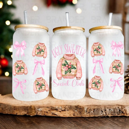 COQUETTE UGLY SWEATER SOCIAL CLUB - 16 OZ - UVDTF