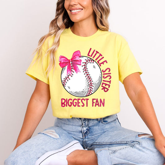 COQUETTE LITTLE SISTER BIGGEST FAN - DTF TRANSFER