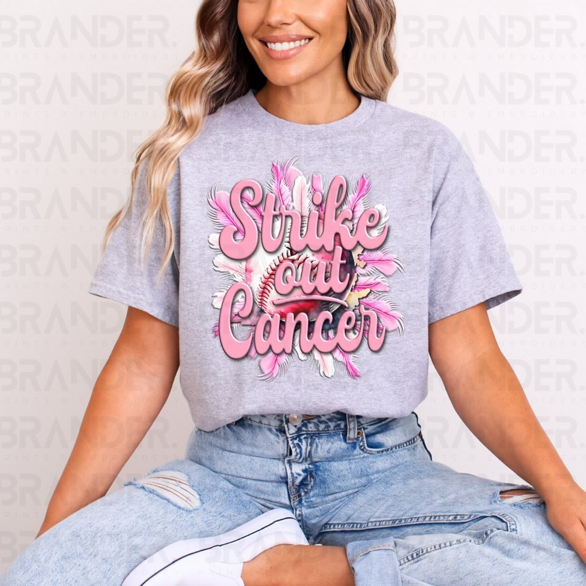 STRIKE OUT CANCER - DTF TRANSFER