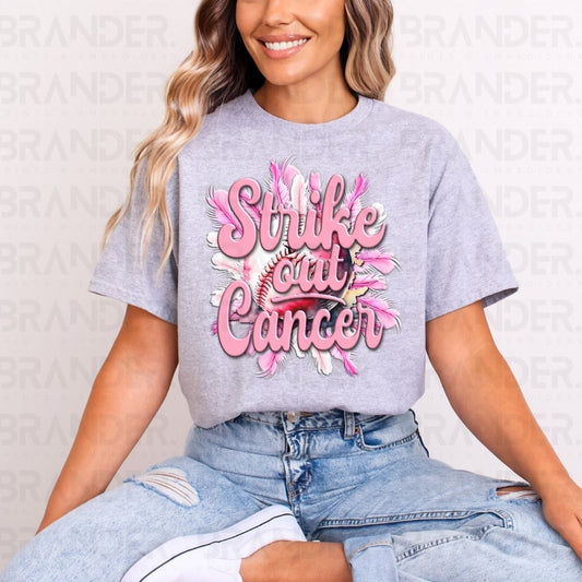 STRIKE OUT CANCER - DTF TRANSFER