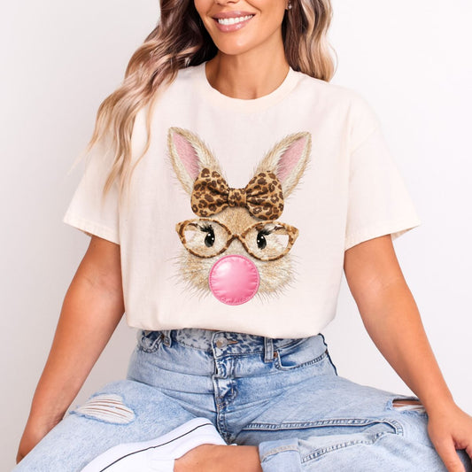 COQUETTE BUBBLEGUM BUNNY *FAUX YARN* - DTF TRANSFER