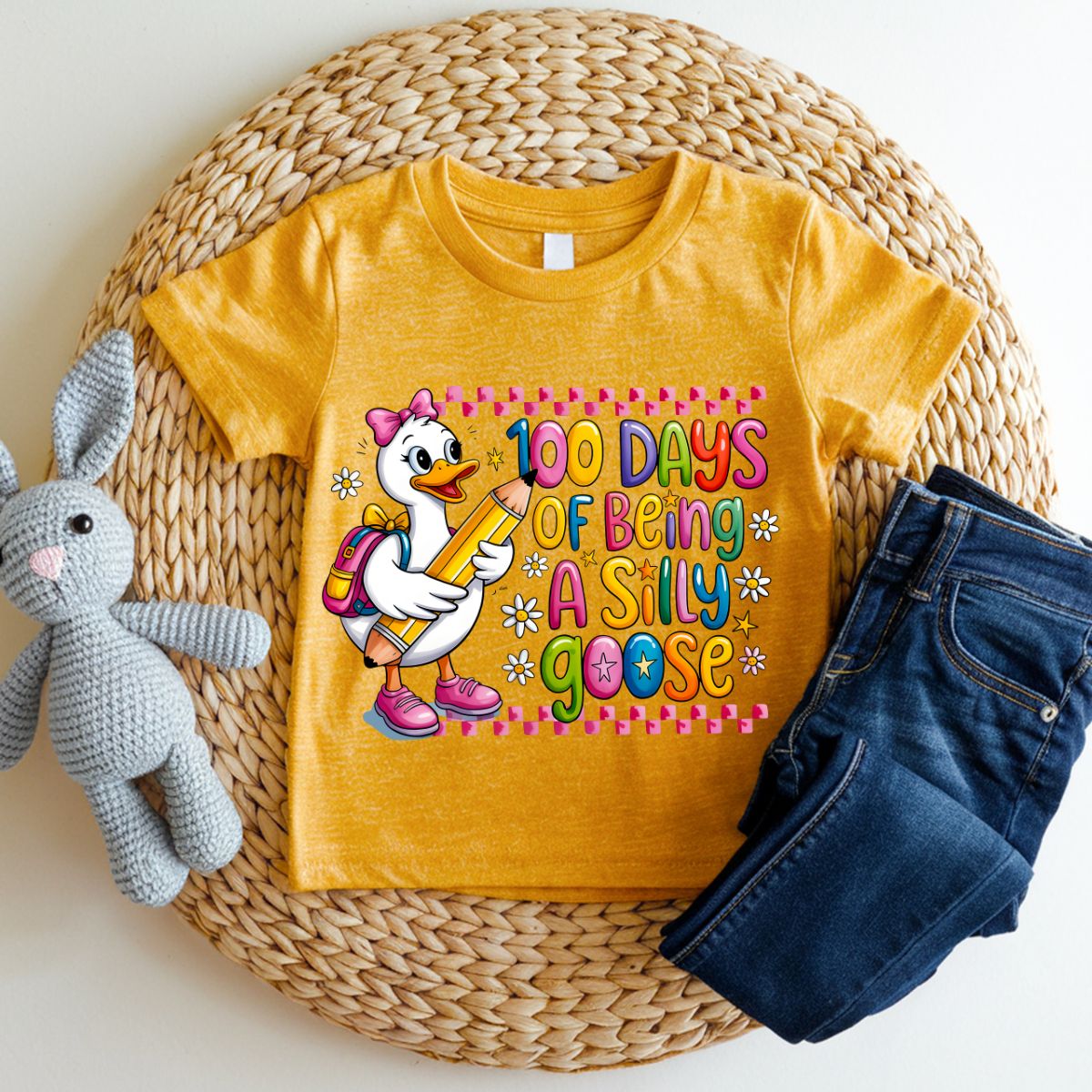 COQUETTE 100 DAYS OF BEING A SILLY GOOSE *GIRL* - DTF TRANSFER