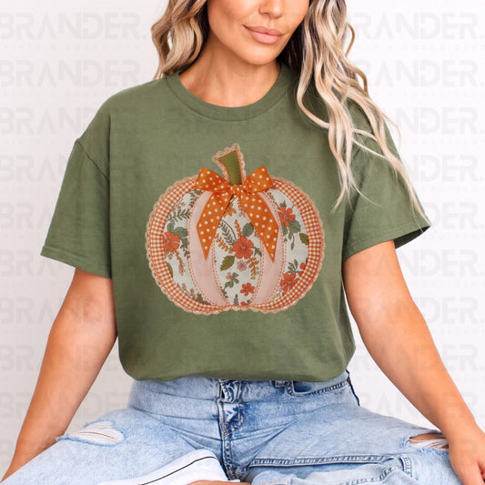 COQUETTE PATCHWORK PUMPKIN - DTF TRANSFER
