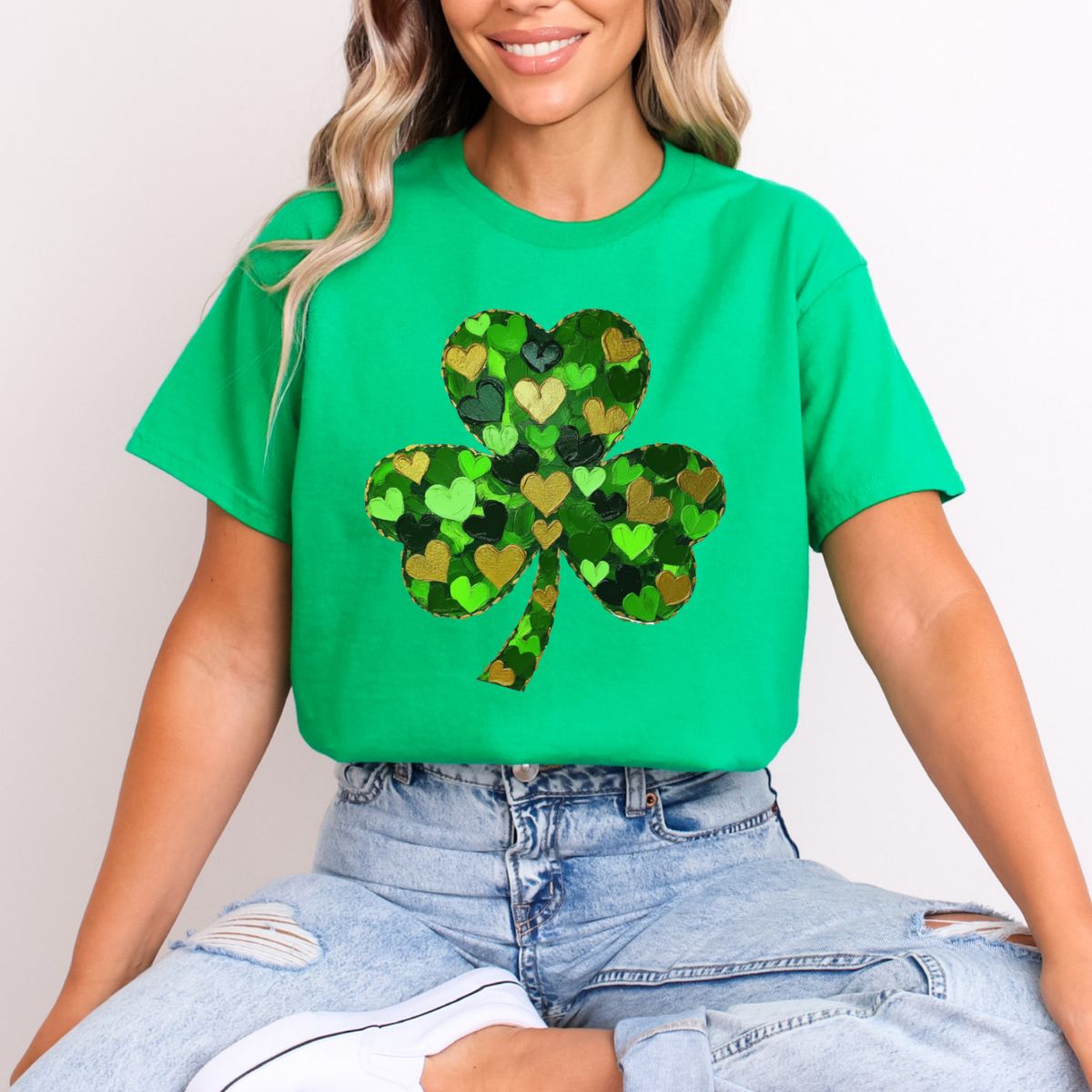 PAINTED SHAMROCK - DTF TRANSFER